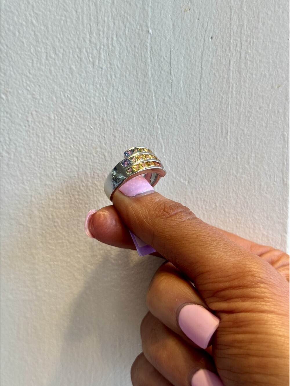 14K WHITE GOLD RING - Picture 6 of 9
